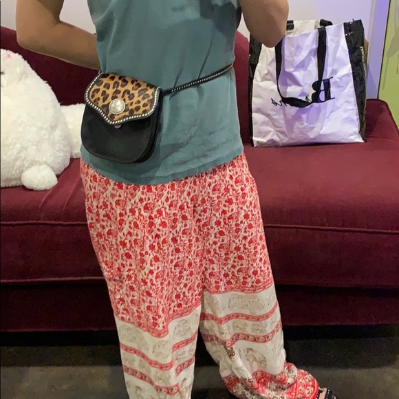 Real leather cheetah print horse hair western bag - Picture 8 of 8